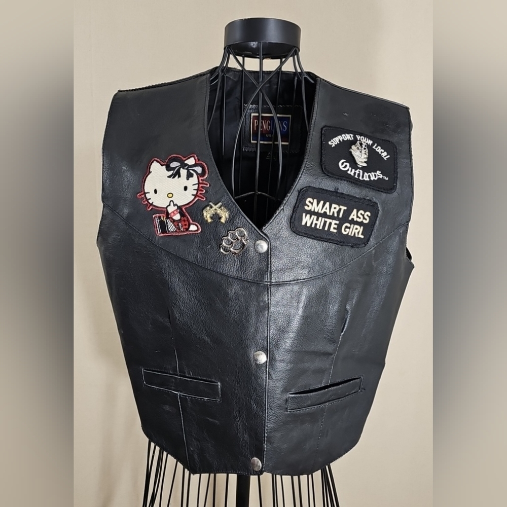 Biker Vest XL Black